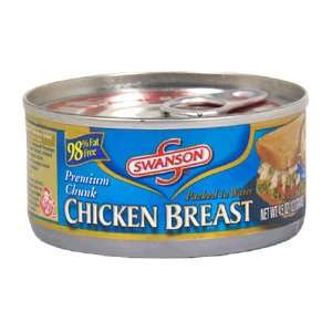  Swanson Premium Chunk Chicken Breast, White, 4.5 oz (127 g 