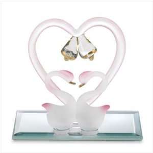  GLASS LOVE SWANS: Kitchen & Dining