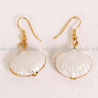 Shell Cameo Dangle Piercing Earrings Ear Rings Set 6BZ4  