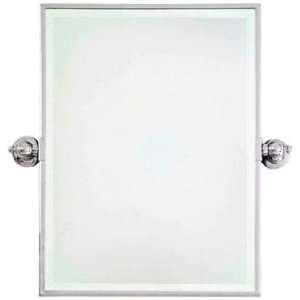  Minka 24 High Rectangle Chrome Bathroom Wall Mirror