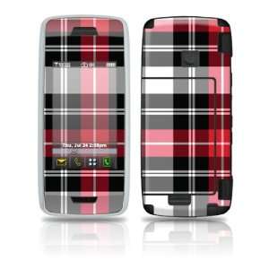  Red Plaid Design Protective Skin Decal Sticker for LG 