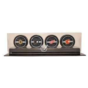  4 Puck Display Case   Tampa Bay Lightning   NHL Equipment 