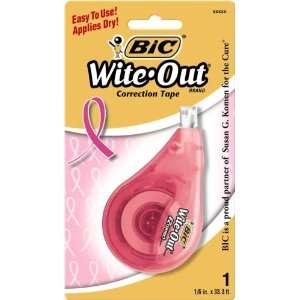   Susan G Komen EZ Correction Tape, White, 6 Tapes: Office Products