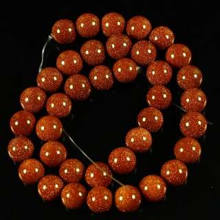 L16095 10mm Golden Sunstone loose Beads 38Pcs  