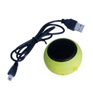  Yellow green Hamburger Mini Speaker: Electronics