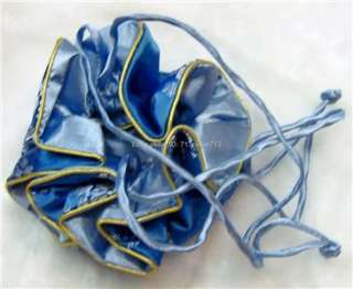 Satin Silk Brocade Jewelry Travel Pouch Purse Bag BN #L  