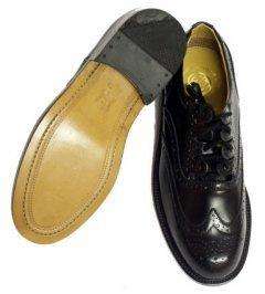 BLACK LEATHER GHILLIE BROGUES KILT SHOES   ALL SIZES  
