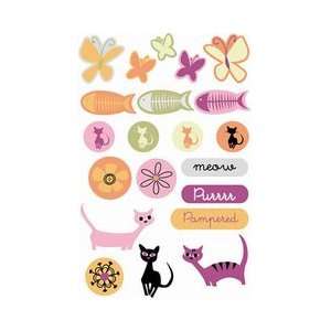  SEI 4 Inch by 7 Inch Kittys Place Beaded Stickers: Arts 