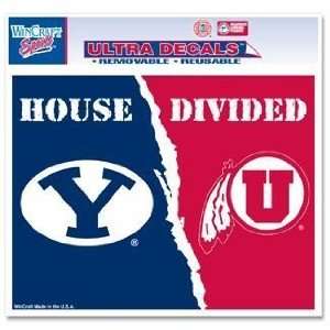  BYU/Utah 4.5x6 House Divided Ultra Decal Sports 