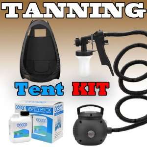 Maxi Mist Lite Sunless Spray Tanning KIT Tent Machine Airbrush Tan 