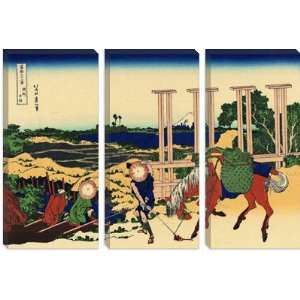 Senju, Musashi Province (Bushu Senju) by Katsushika Hokusai Canvas 