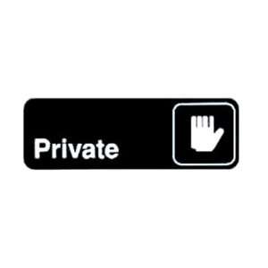 x9 Restaurant Sign, Black, Private 