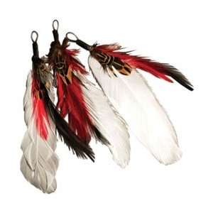  Midwest Design Natural Feather Picks 3/Pkg 3 1/2 Red 