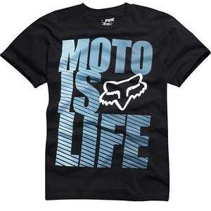  Fox Racing Moto Is Life T Shirt   Small/Black: Automotive