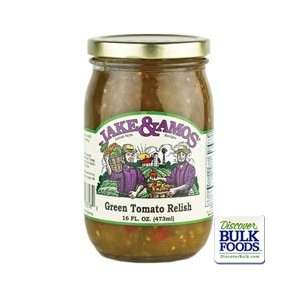 Jake & Amos Green Tomato Relish (Case of 12):  Grocery 