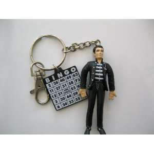  Jail House Rock Elvis Key Chain w/Bingo Card: Everything 