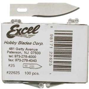    Excel 22625 100pc No 25 ContouRed Knife Blade 