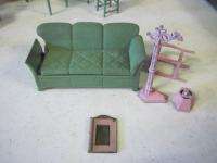 Vintage Chicago Bungalow Style Dollhouse with Furniture  