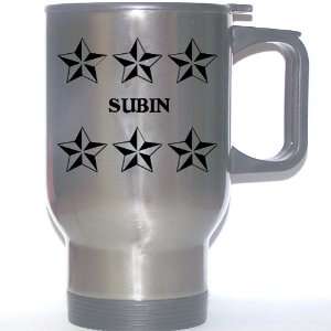  Personal Name Gift   SUBIN Stainless Steel Mug (black 