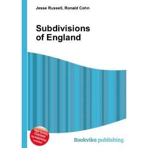  Subdivisions of England Ronald Cohn Jesse Russell Books