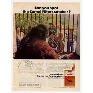   Camel Filters Cigarette Gorilla Zoo Gimmicks Print Ad (4917): Home