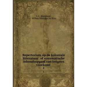  hetgeen voorkomt . 1 Willem Nikolaas Du Rieu J. C. Hooykaas  Books