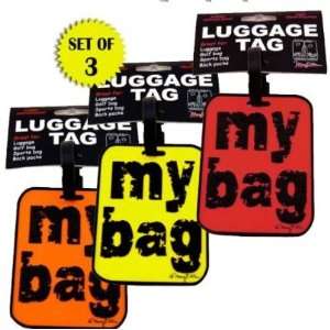  URBAN STYLE MY BAG LUGGAGE TAGS   SET OF 3: Kitchen 