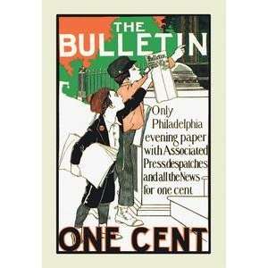   poster printed on 20 x 30 stock. Bulletin   One Cent: Home & Kitchen