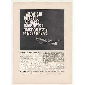 1960 Canadair Forty Four Cargo Aircraft Print Ad (44502):  