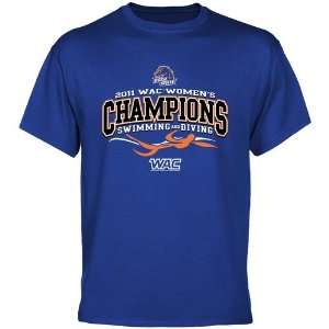 NCAA Boise State Broncos Royal Blue 2011 Womens Swimming & Diving WAC 
