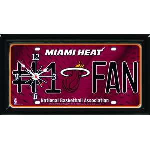    Sunset Vista Designs Nba No.1 Fan Clock, Miami Heat
