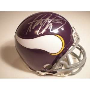 Adrian Peterson Autographed Minnesota Vikings Riddell Throwback Mini 