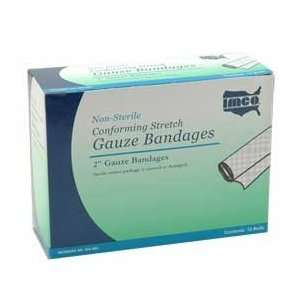  Gauze Roll Bandage Non sterile Stretch 2 12/pkg Health 