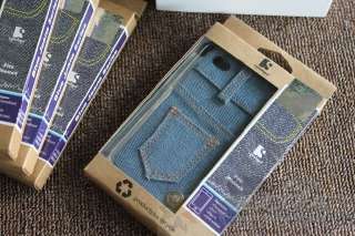 Blue Jeans Demin Fabric Case Cover for iPhone 4 4G New  