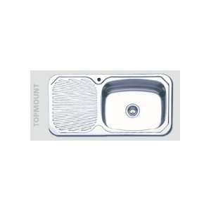  Oliveri 222 1 Topmount Kitchen Sink with Drainboard: Home 