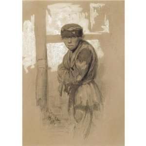   canvas   Ilya Repin   24 x 24 inches   Street Urchin: Home & Kitchen