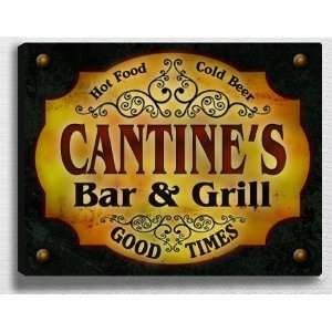  Cantines Bar & Grill 14 x 11 Collectible Stretched 