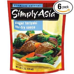 Simply Asia Stir Fry Sauce, Ginger Teriyaki, 4.43 Ounce (Pack of 6 
