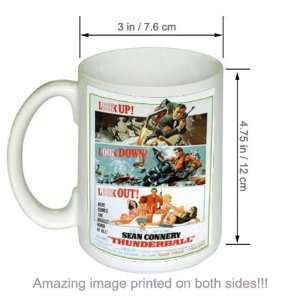  Vintage james bond 007 Movie COFFEE MUG Thunderball 