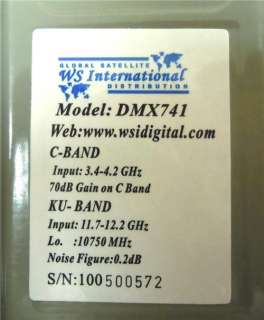 DMX741 Standard LNB C/Ku Band FTA & Conical Scaler Ring  