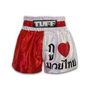  TUFF Muay Thai Shorts   MS004: Sports & Outdoors