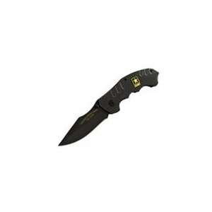  US Army Knife Scoop Back Straight Blade Black: Home 