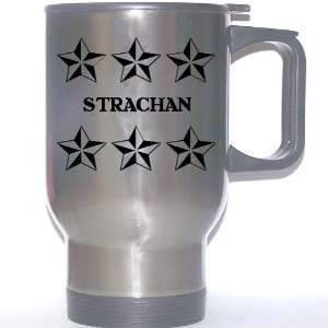  Personal Name Gift   STRACHAN Stainless Steel Mug (black 