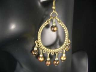 Ethnic Vintage Copper Style Bead Dangle Earrings C78  