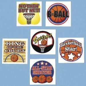  Temporary Basketball Tattoos (6 dz) Toys & Games