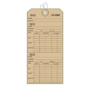  Layaway Tags   3W X 6H   Box Of 500: Home & Kitchen