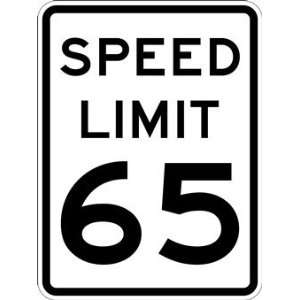  65 MPH SPEED LIMIT Signs   18x24: Home Improvement