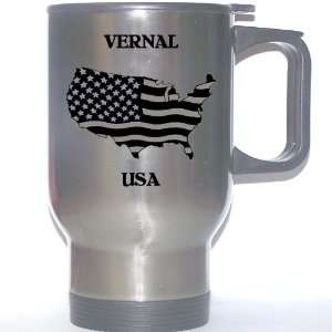  US Flag   Vernal, Utah (UT) Stainless Steel Mug 