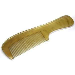  Hand Carved Natural Horn Hair Comb: Beauty
