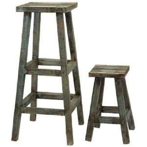  Set of Two Northfork Decorative Stools: Home & Kitchen